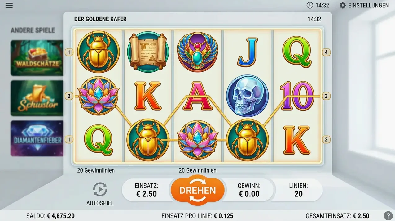 Spielautomaten (Slots) — Auswahl bei Mv